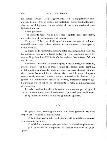 La clinica ostetrica rivista di ostetricia, ginecologia e pediatria. - A. 1, n. 1 (1899)-a. 40, n. 12 (dic. 1938)