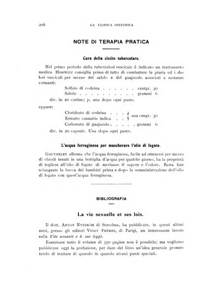 La clinica ostetrica rivista di ostetricia, ginecologia e pediatria. - A. 1, n. 1 (1899)-a. 40, n. 12 (dic. 1938)