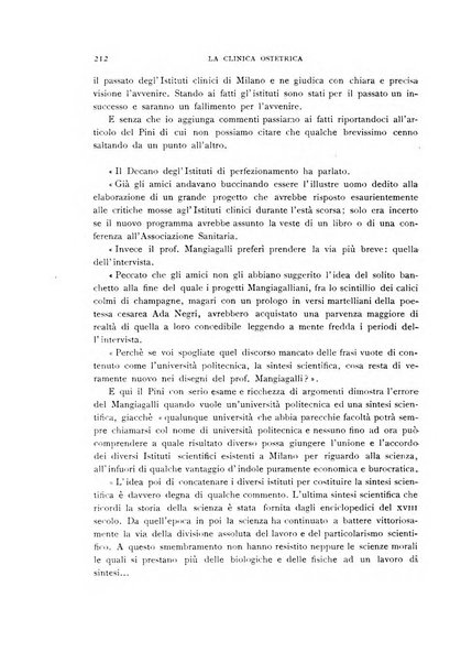 La clinica ostetrica rivista di ostetricia, ginecologia e pediatria. - A. 1, n. 1 (1899)-a. 40, n. 12 (dic. 1938)