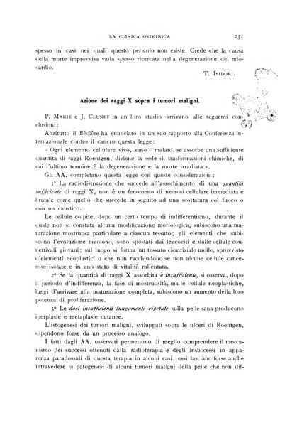 La clinica ostetrica rivista di ostetricia, ginecologia e pediatria. - A. 1, n. 1 (1899)-a. 40, n. 12 (dic. 1938)