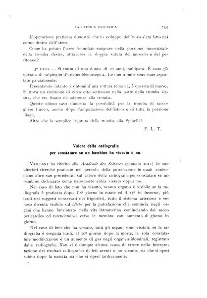 La clinica ostetrica rivista di ostetricia, ginecologia e pediatria. - A. 1, n. 1 (1899)-a. 40, n. 12 (dic. 1938)