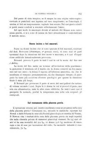 La clinica ostetrica rivista di ostetricia, ginecologia e pediatria. - A. 1, n. 1 (1899)-a. 40, n. 12 (dic. 1938)