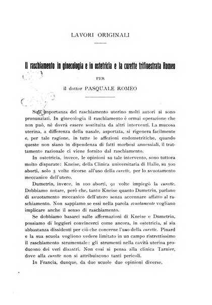 La clinica ostetrica rivista di ostetricia, ginecologia e pediatria. - A. 1, n. 1 (1899)-a. 40, n. 12 (dic. 1938)