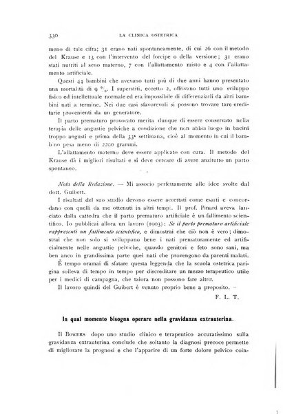 La clinica ostetrica rivista di ostetricia, ginecologia e pediatria. - A. 1, n. 1 (1899)-a. 40, n. 12 (dic. 1938)