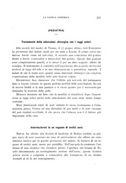 La clinica ostetrica rivista di ostetricia, ginecologia e pediatria. - A. 1, n. 1 (1899)-a. 40, n. 12 (dic. 1938)