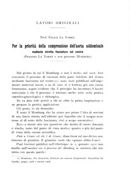 La clinica ostetrica rivista di ostetricia, ginecologia e pediatria. - A. 1, n. 1 (1899)-a. 40, n. 12 (dic. 1938)