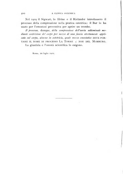 La clinica ostetrica rivista di ostetricia, ginecologia e pediatria. - A. 1, n. 1 (1899)-a. 40, n. 12 (dic. 1938)