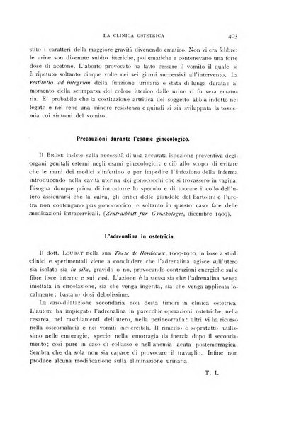 La clinica ostetrica rivista di ostetricia, ginecologia e pediatria. - A. 1, n. 1 (1899)-a. 40, n. 12 (dic. 1938)