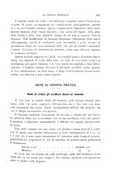 La clinica ostetrica rivista di ostetricia, ginecologia e pediatria. - A. 1, n. 1 (1899)-a. 40, n. 12 (dic. 1938)