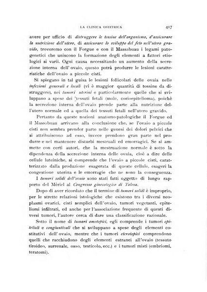 La clinica ostetrica rivista di ostetricia, ginecologia e pediatria. - A. 1, n. 1 (1899)-a. 40, n. 12 (dic. 1938)