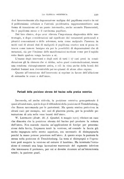 La clinica ostetrica rivista di ostetricia, ginecologia e pediatria. - A. 1, n. 1 (1899)-a. 40, n. 12 (dic. 1938)