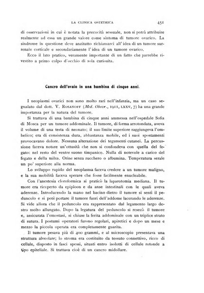 La clinica ostetrica rivista di ostetricia, ginecologia e pediatria. - A. 1, n. 1 (1899)-a. 40, n. 12 (dic. 1938)