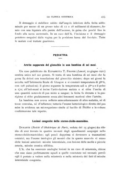 La clinica ostetrica rivista di ostetricia, ginecologia e pediatria. - A. 1, n. 1 (1899)-a. 40, n. 12 (dic. 1938)