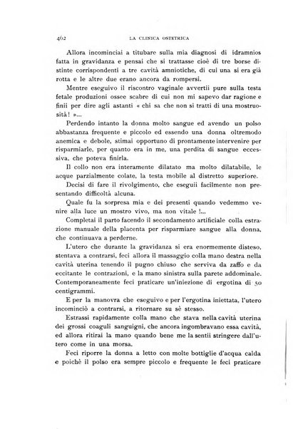 La clinica ostetrica rivista di ostetricia, ginecologia e pediatria. - A. 1, n. 1 (1899)-a. 40, n. 12 (dic. 1938)