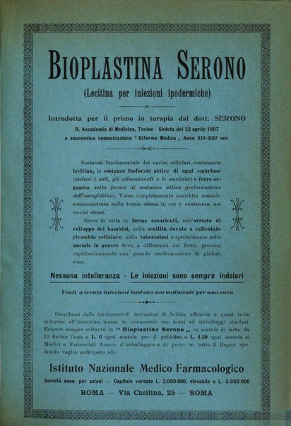 La clinica ostetrica rivista di ostetricia, ginecologia e pediatria. - A. 1, n. 1 (1899)-a. 40, n. 12 (dic. 1938)