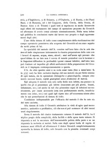 La clinica ostetrica rivista di ostetricia, ginecologia e pediatria. - A. 1, n. 1 (1899)-a. 40, n. 12 (dic. 1938)