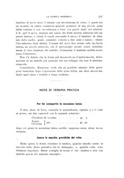 La clinica ostetrica rivista di ostetricia, ginecologia e pediatria. - A. 1, n. 1 (1899)-a. 40, n. 12 (dic. 1938)