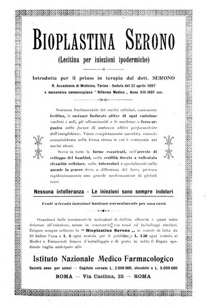 La clinica ostetrica rivista di ostetricia, ginecologia e pediatria. - A. 1, n. 1 (1899)-a. 40, n. 12 (dic. 1938)