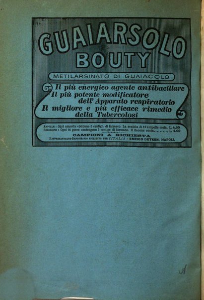 La clinica ostetrica rivista di ostetricia, ginecologia e pediatria. - A. 1, n. 1 (1899)-a. 40, n. 12 (dic. 1938)