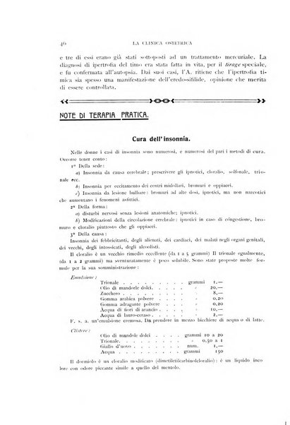 La clinica ostetrica rivista di ostetricia, ginecologia e pediatria. - A. 1, n. 1 (1899)-a. 40, n. 12 (dic. 1938)