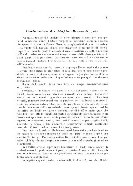 La clinica ostetrica rivista di ostetricia, ginecologia e pediatria. - A. 1, n. 1 (1899)-a. 40, n. 12 (dic. 1938)