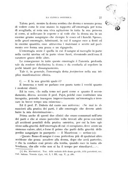 La clinica ostetrica rivista di ostetricia, ginecologia e pediatria. - A. 1, n. 1 (1899)-a. 40, n. 12 (dic. 1938)