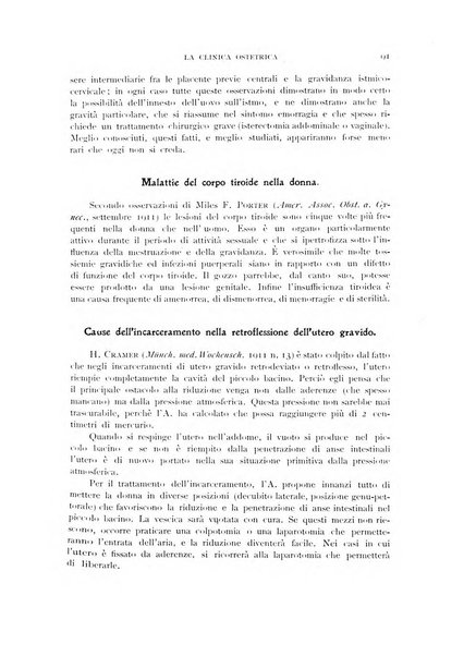 La clinica ostetrica rivista di ostetricia, ginecologia e pediatria. - A. 1, n. 1 (1899)-a. 40, n. 12 (dic. 1938)