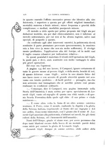 La clinica ostetrica rivista di ostetricia, ginecologia e pediatria. - A. 1, n. 1 (1899)-a. 40, n. 12 (dic. 1938)