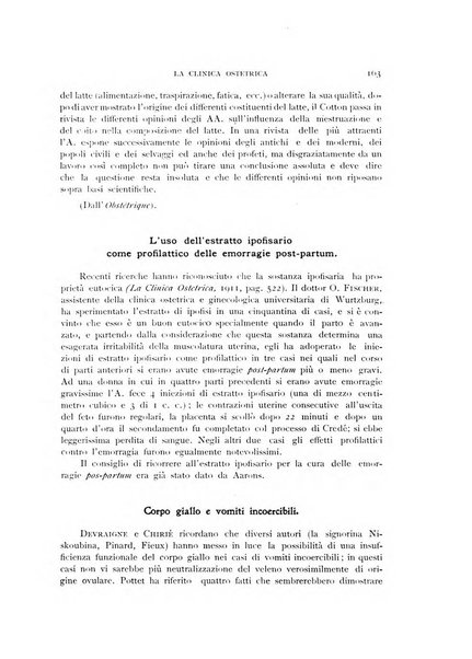 La clinica ostetrica rivista di ostetricia, ginecologia e pediatria. - A. 1, n. 1 (1899)-a. 40, n. 12 (dic. 1938)