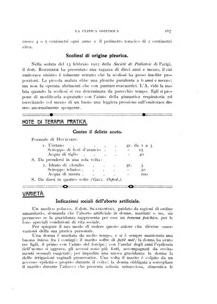 La clinica ostetrica rivista di ostetricia, ginecologia e pediatria. - A. 1, n. 1 (1899)-a. 40, n. 12 (dic. 1938)