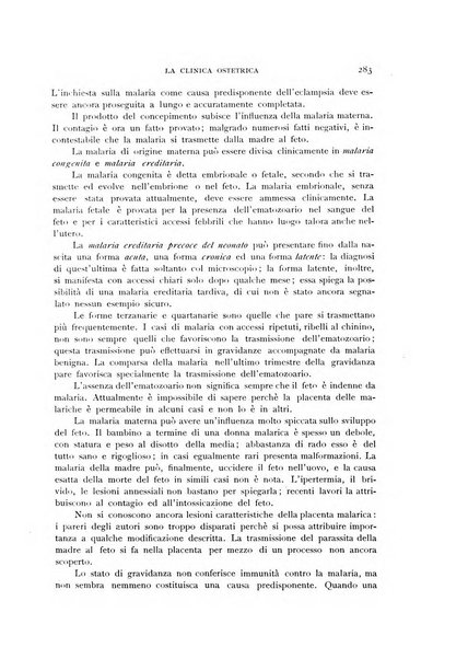 La clinica ostetrica rivista di ostetricia, ginecologia e pediatria. - A. 1, n. 1 (1899)-a. 40, n. 12 (dic. 1938)