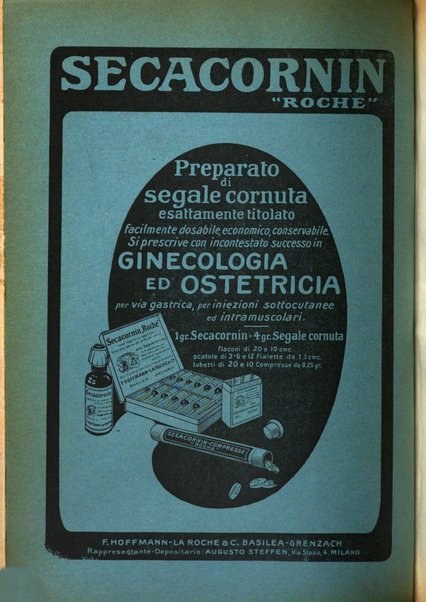 La clinica ostetrica rivista di ostetricia, ginecologia e pediatria. - A. 1, n. 1 (1899)-a. 40, n. 12 (dic. 1938)