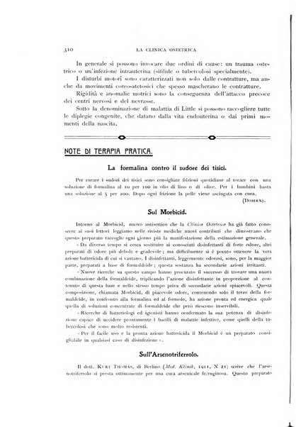 La clinica ostetrica rivista di ostetricia, ginecologia e pediatria. - A. 1, n. 1 (1899)-a. 40, n. 12 (dic. 1938)