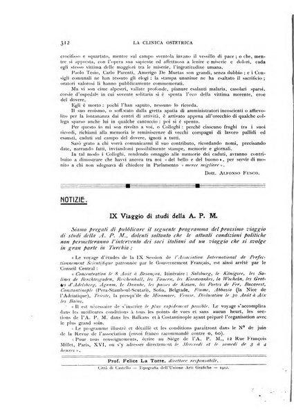 La clinica ostetrica rivista di ostetricia, ginecologia e pediatria. - A. 1, n. 1 (1899)-a. 40, n. 12 (dic. 1938)