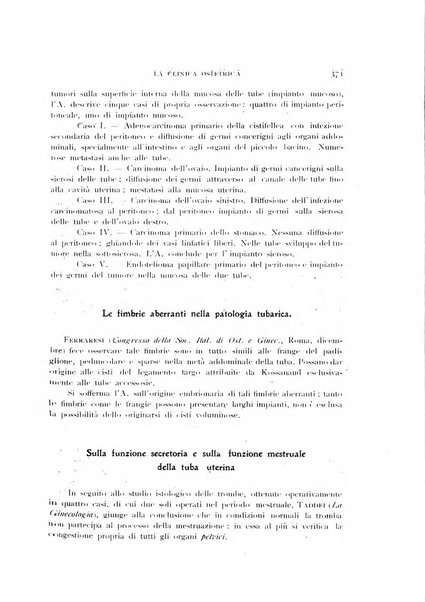 La clinica ostetrica rivista di ostetricia, ginecologia e pediatria. - A. 1, n. 1 (1899)-a. 40, n. 12 (dic. 1938)