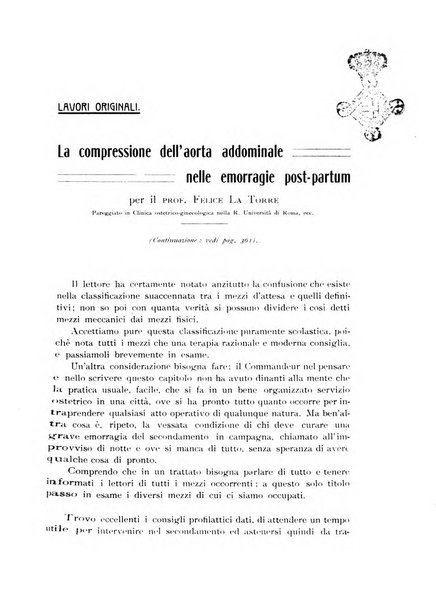 La clinica ostetrica rivista di ostetricia, ginecologia e pediatria. - A. 1, n. 1 (1899)-a. 40, n. 12 (dic. 1938)