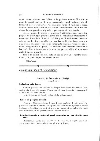 La clinica ostetrica rivista di ostetricia, ginecologia e pediatria. - A. 1, n. 1 (1899)-a. 40, n. 12 (dic. 1938)