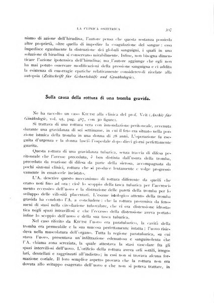 La clinica ostetrica rivista di ostetricia, ginecologia e pediatria. - A. 1, n. 1 (1899)-a. 40, n. 12 (dic. 1938)