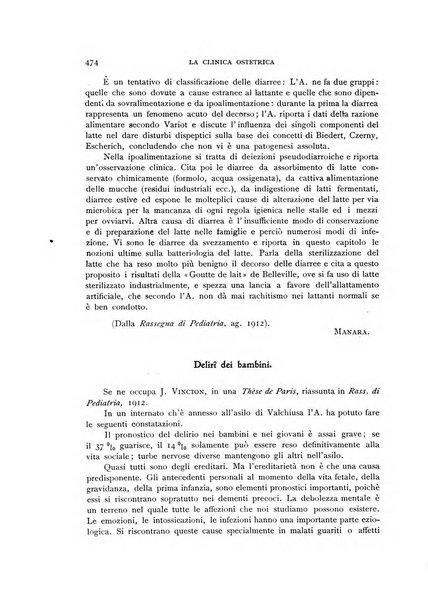 La clinica ostetrica rivista di ostetricia, ginecologia e pediatria. - A. 1, n. 1 (1899)-a. 40, n. 12 (dic. 1938)