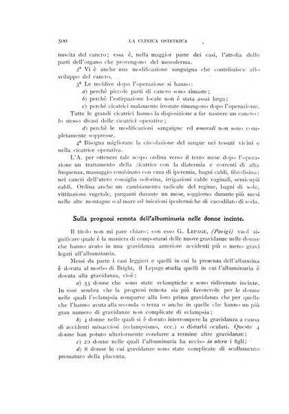 La clinica ostetrica rivista di ostetricia, ginecologia e pediatria. - A. 1, n. 1 (1899)-a. 40, n. 12 (dic. 1938)