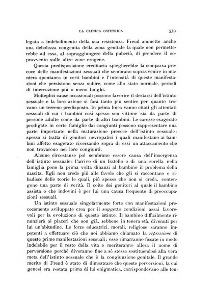 La clinica ostetrica rivista di ostetricia, ginecologia e pediatria. - A. 1, n. 1 (1899)-a. 40, n. 12 (dic. 1938)