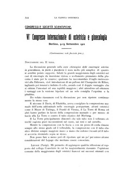 La clinica ostetrica rivista di ostetricia, ginecologia e pediatria. - A. 1, n. 1 (1899)-a. 40, n. 12 (dic. 1938)