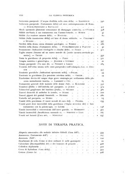 La clinica ostetrica rivista di ostetricia, ginecologia e pediatria. - A. 1, n. 1 (1899)-a. 40, n. 12 (dic. 1938)