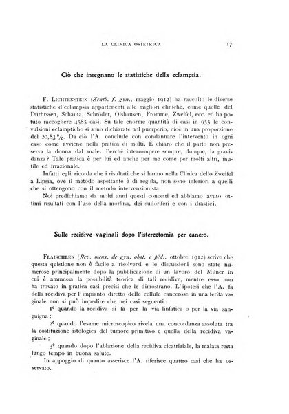 La clinica ostetrica rivista di ostetricia, ginecologia e pediatria. - A. 1, n. 1 (1899)-a. 40, n. 12 (dic. 1938)