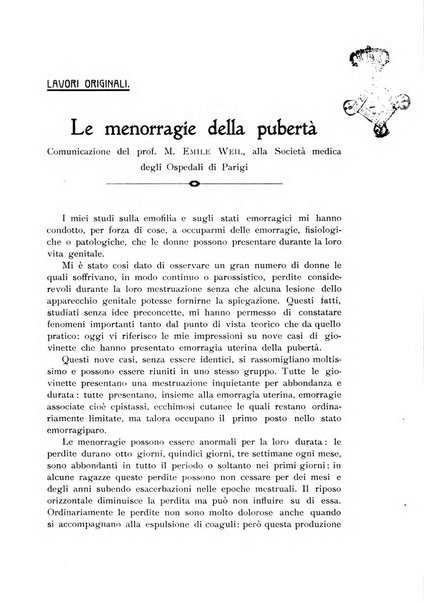 La clinica ostetrica rivista di ostetricia, ginecologia e pediatria. - A. 1, n. 1 (1899)-a. 40, n. 12 (dic. 1938)