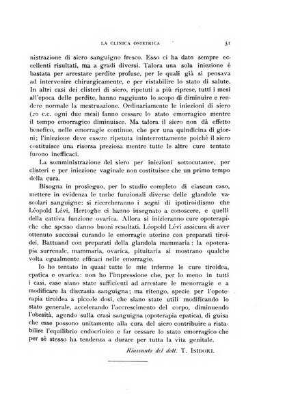 La clinica ostetrica rivista di ostetricia, ginecologia e pediatria. - A. 1, n. 1 (1899)-a. 40, n. 12 (dic. 1938)