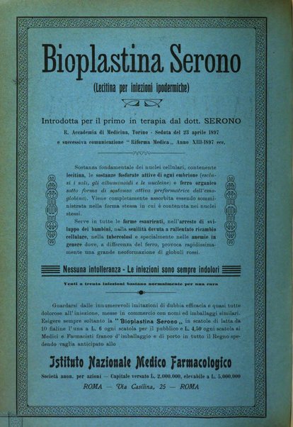 La clinica ostetrica rivista di ostetricia, ginecologia e pediatria. - A. 1, n. 1 (1899)-a. 40, n. 12 (dic. 1938)