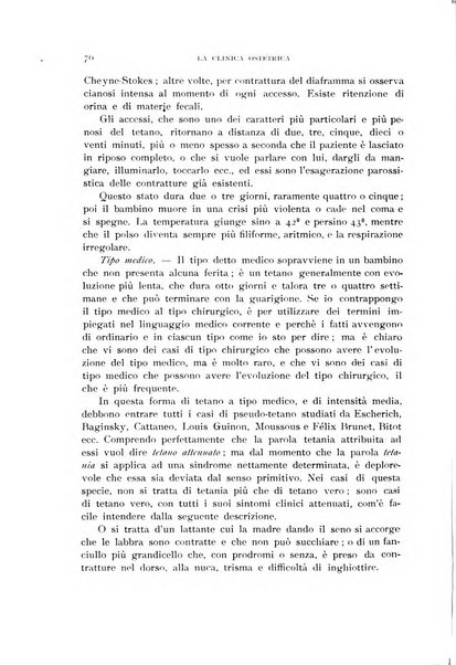 La clinica ostetrica rivista di ostetricia, ginecologia e pediatria. - A. 1, n. 1 (1899)-a. 40, n. 12 (dic. 1938)