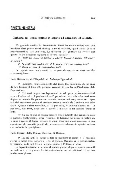 La clinica ostetrica rivista di ostetricia, ginecologia e pediatria. - A. 1, n. 1 (1899)-a. 40, n. 12 (dic. 1938)