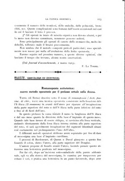 La clinica ostetrica rivista di ostetricia, ginecologia e pediatria. - A. 1, n. 1 (1899)-a. 40, n. 12 (dic. 1938)